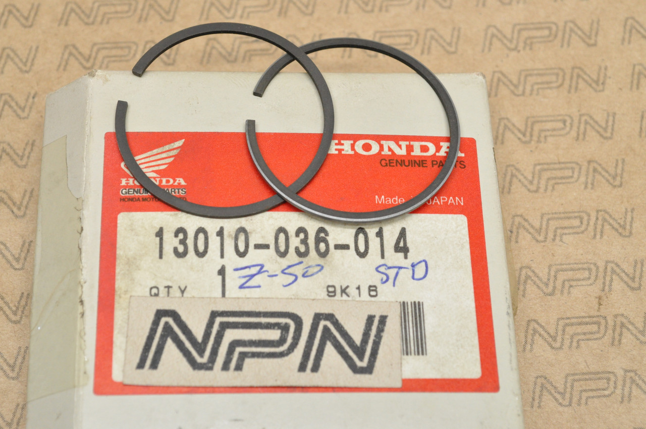 NOS Honda Z50 K0-K6 1976-81 Standard Size Piston Rings 13010-036-014