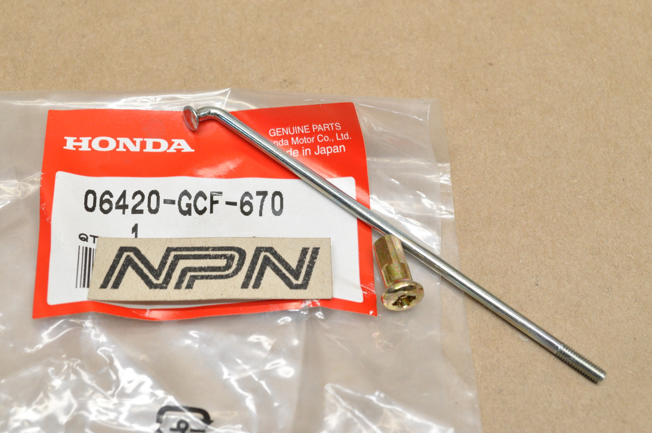 NOS Honda CRF70 F XR70 R Rear Wheel Spoke "A" & Nipple 06420-GCF-670