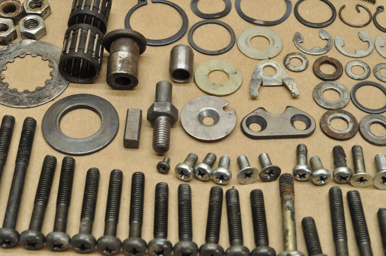 Vtg Used OEM Yamaha 1973 RD350 Motor Engine Bolt Screw Nut Hardware Lot