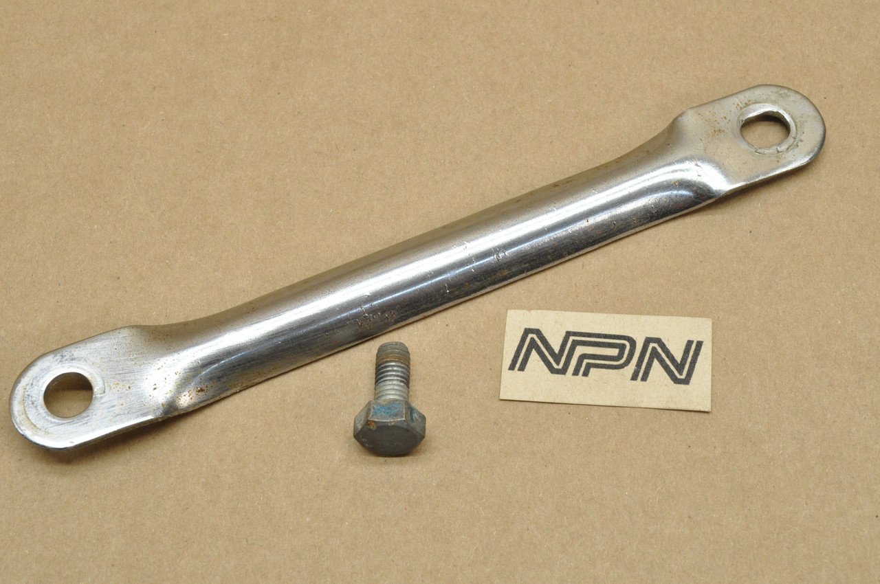 Vtg Used OEM Yamaha YL2 YLCM Exhaust Muffler Mount Bracket Stay & Bolt 167-14771-00