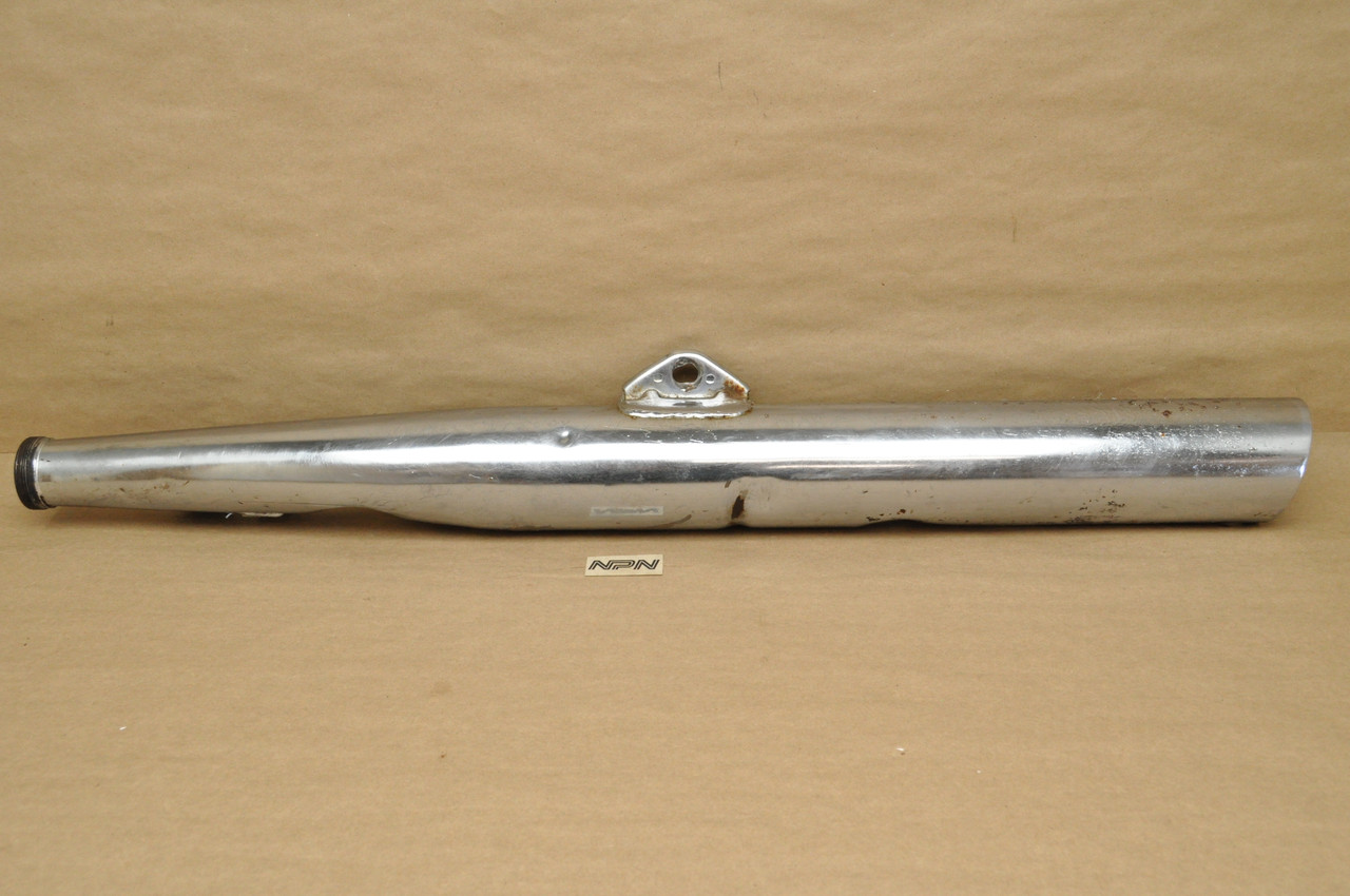 Vtg Used OEM Yamaha 1965-66 YDS3 YM1 Left Exhaust Muffler 156-14710-00