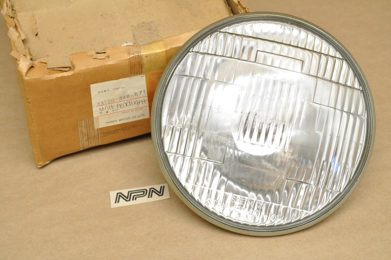 NOS Honda 1975-76 CB500 T Stanley Head Light Sealed Beam 33120-346-671