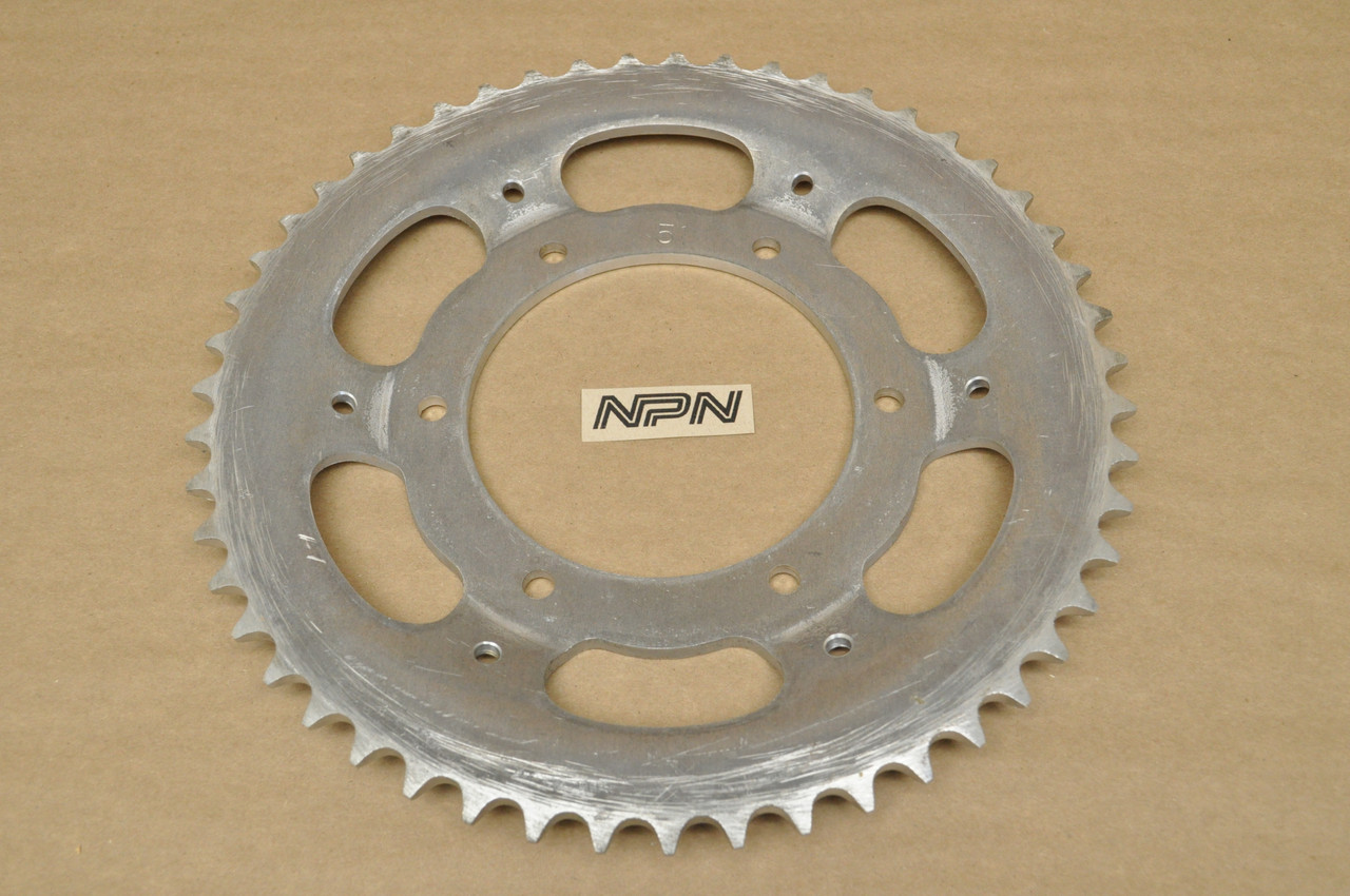 NOS Honda 1975-76 CR250 M Rear Chain Drive Sprocket Offset 51T 41201-381-830