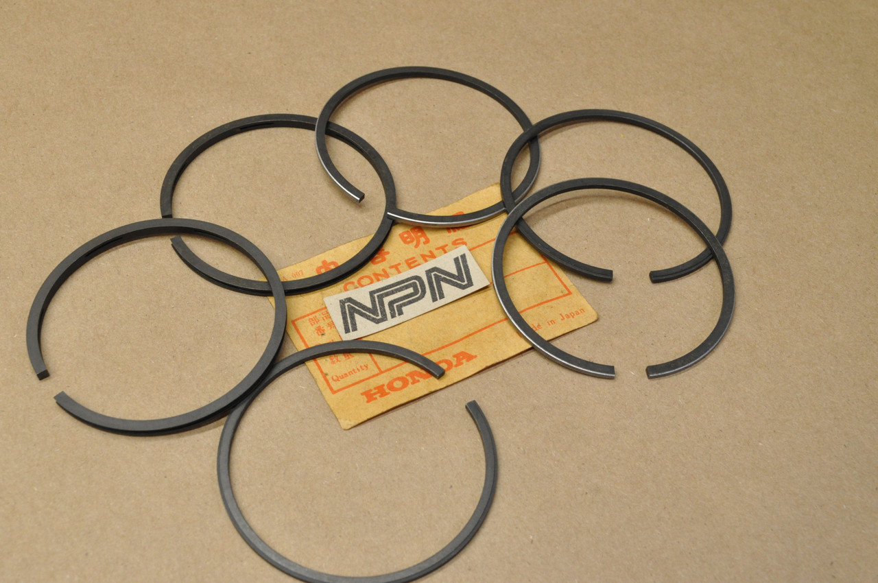NOS Honda CA77 1.00 Oversize Piston Rings for 2 Pistons = 6 Rings 13050-266-000