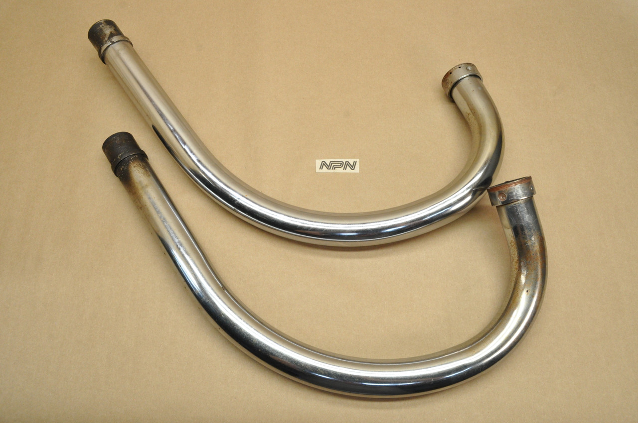 Vintage Used OEM Honda CB350 K3 Left & Right Header Pipe Exhaust