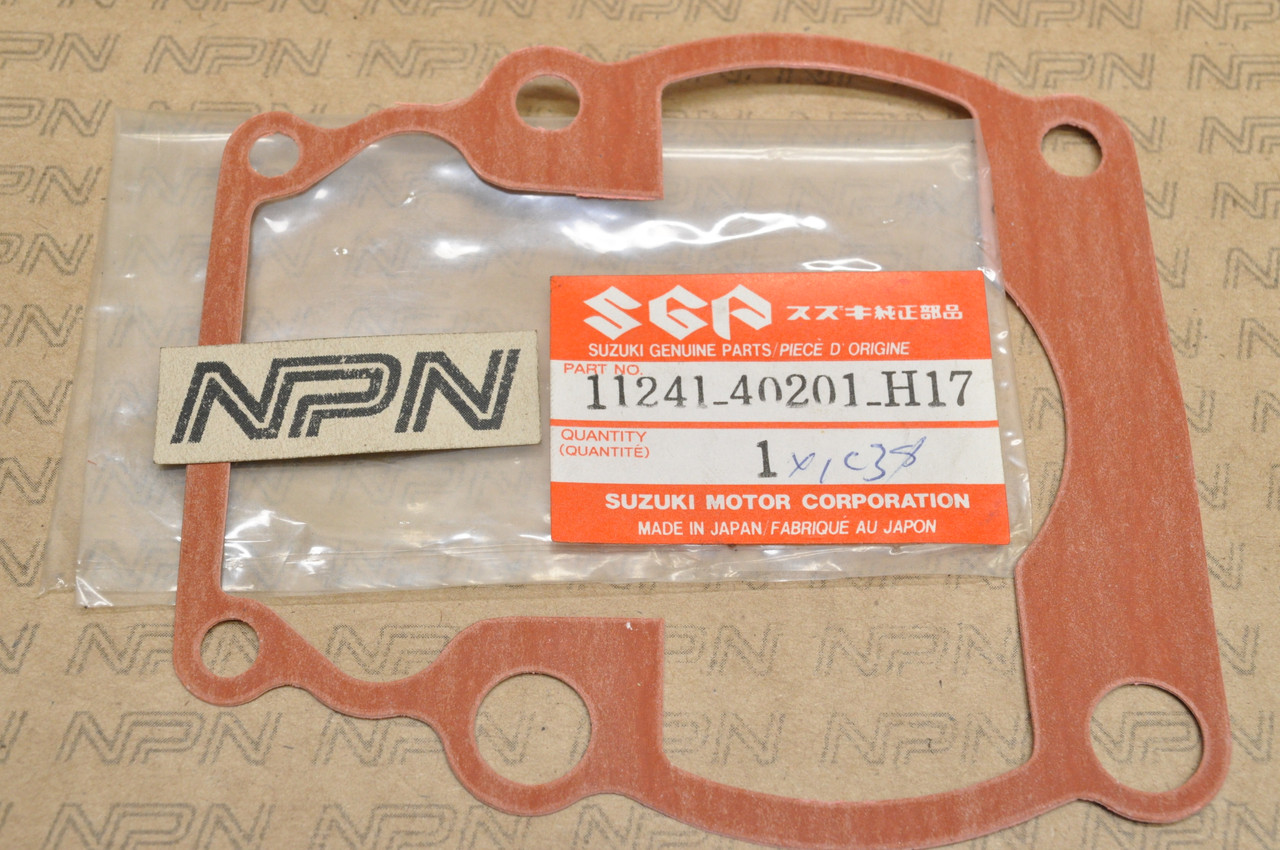 NOS Suzuki 1979-81 RM100 RM125 Cylinder Base Gasket 11241-40201-H17