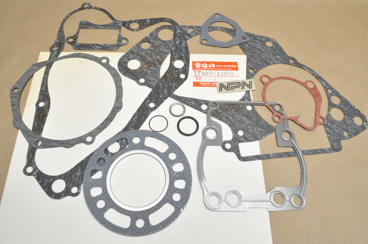 NOS Suzuki 1984-85 RM125 Complete Engine Gasket O-Ring Kit 11400-14890