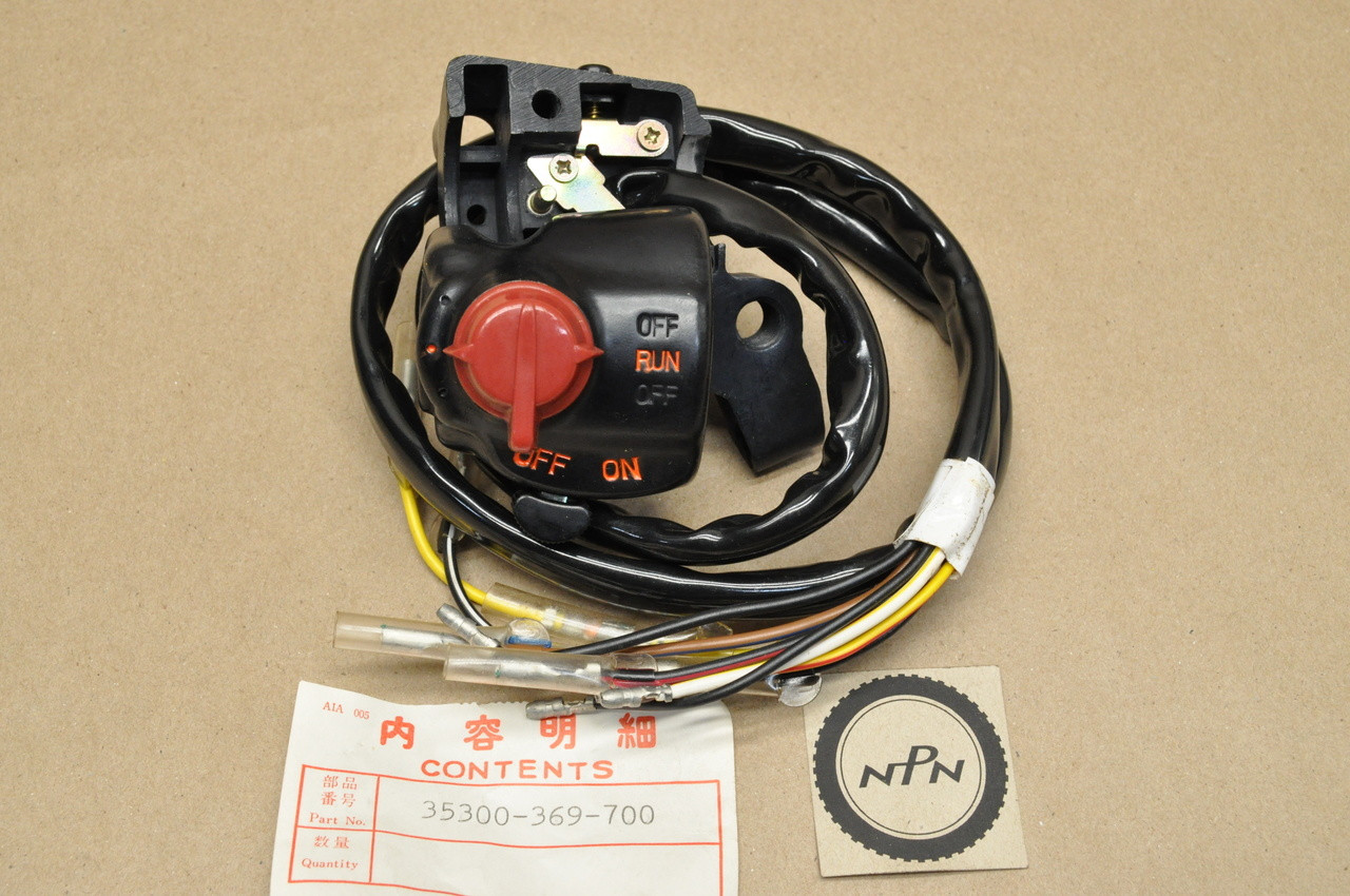 NOS Honda CL360 Right Handlebar Run Kill Light On Off Switch Assembly ...