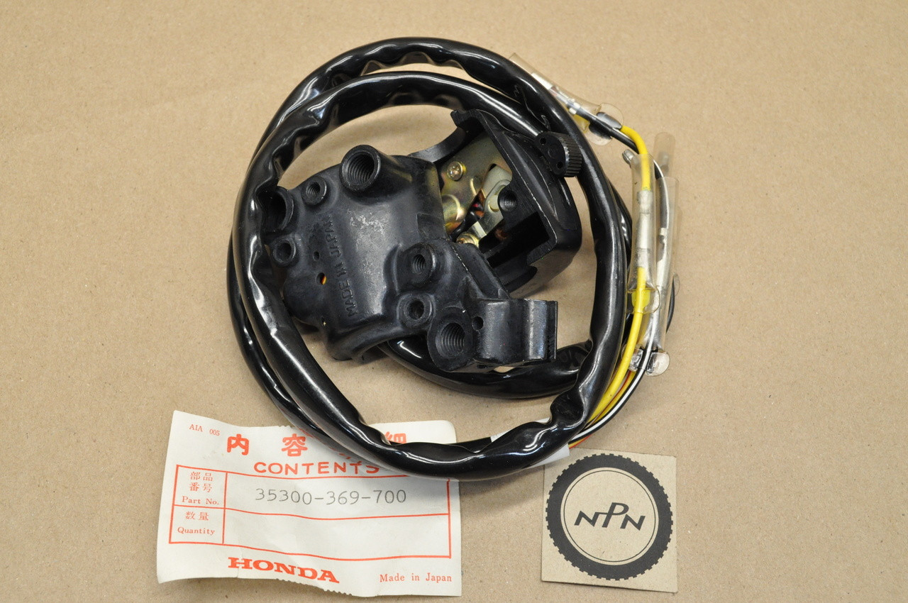 NOS Honda CL360 Right Handlebar Run Kill Light On Off Switch Assembly ...