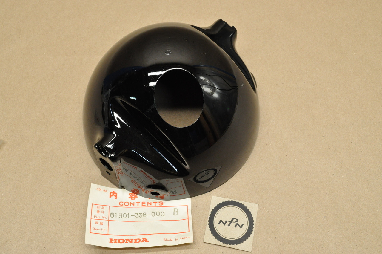 NOS Honda CL175 K7 Headlight Bucket Case in Black 61301-336-000 B
