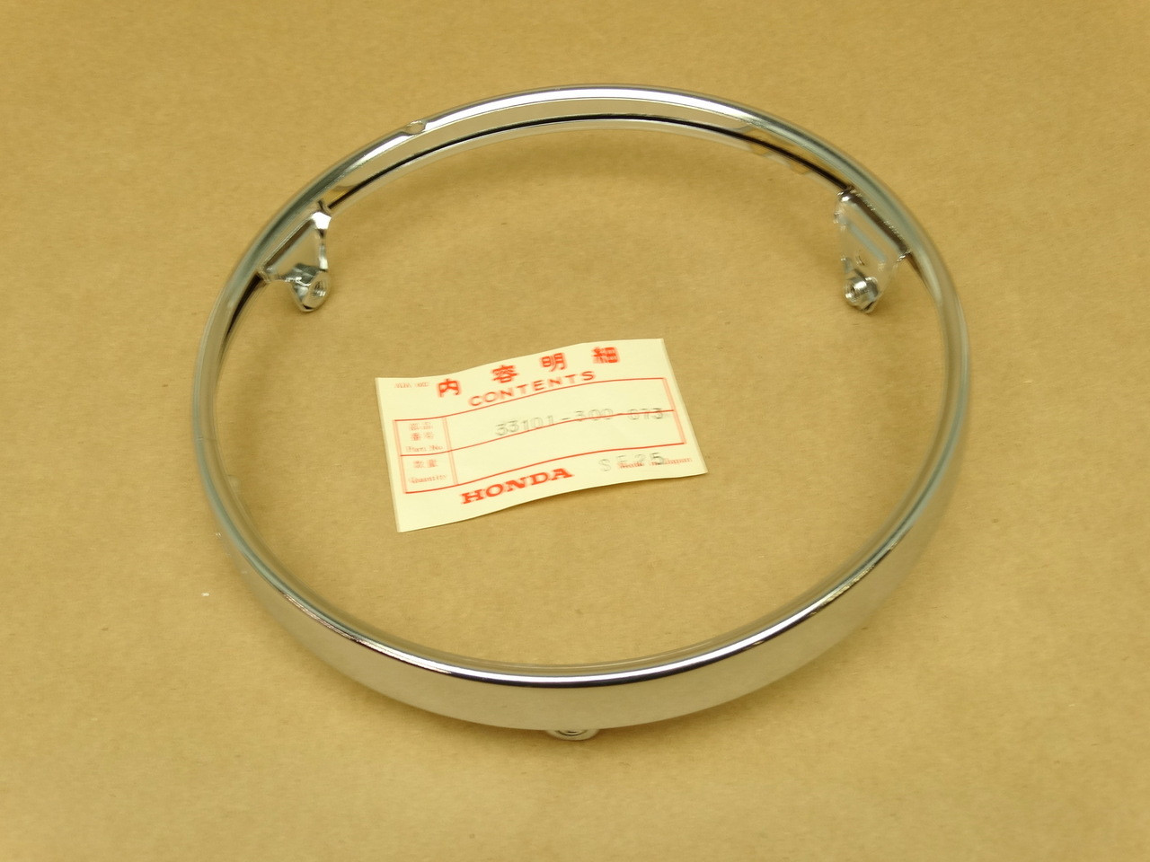 NOS Honda CB450 CB500 CB550 CB750 CB750F GL1000 Gold Wing Headlight Bezel Ring Rim 33101-300-673