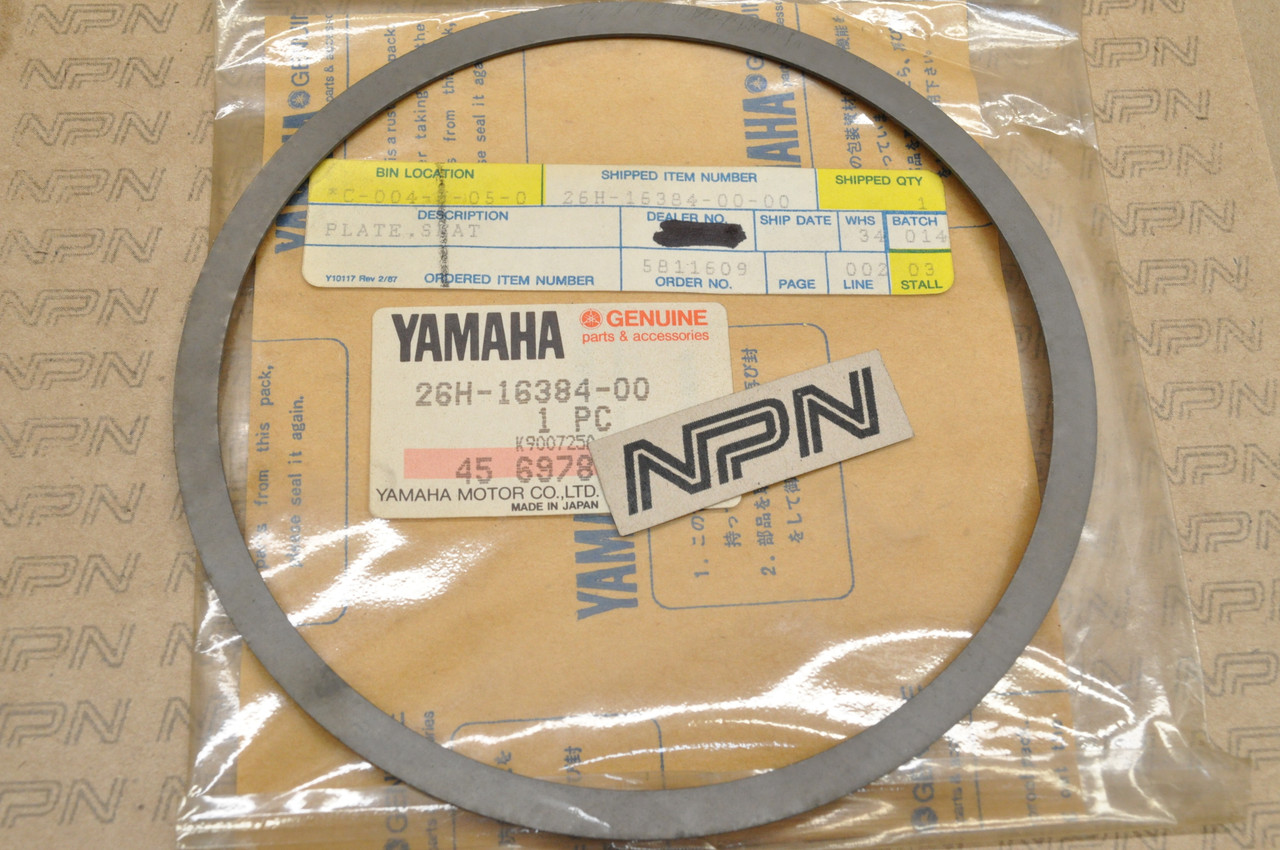オーキッドキュー NOS Yamaha VMX12 XVZ12 XVZ13 Clutch Seat Plate 26H-16384-00 - NOS