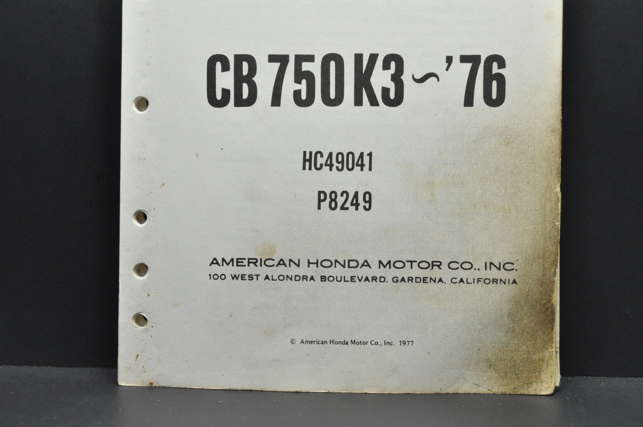 Vtg 1974-75 Honda CR125 M Elsinore M0-M1 Parts Catalog Book
