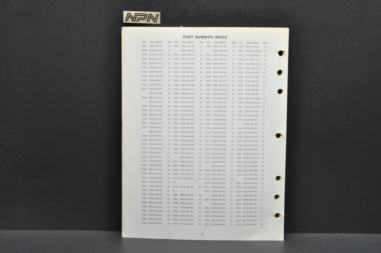 Vtg 1967-68 Honda P50 Moped Parts Catalog Book Diagram Manual