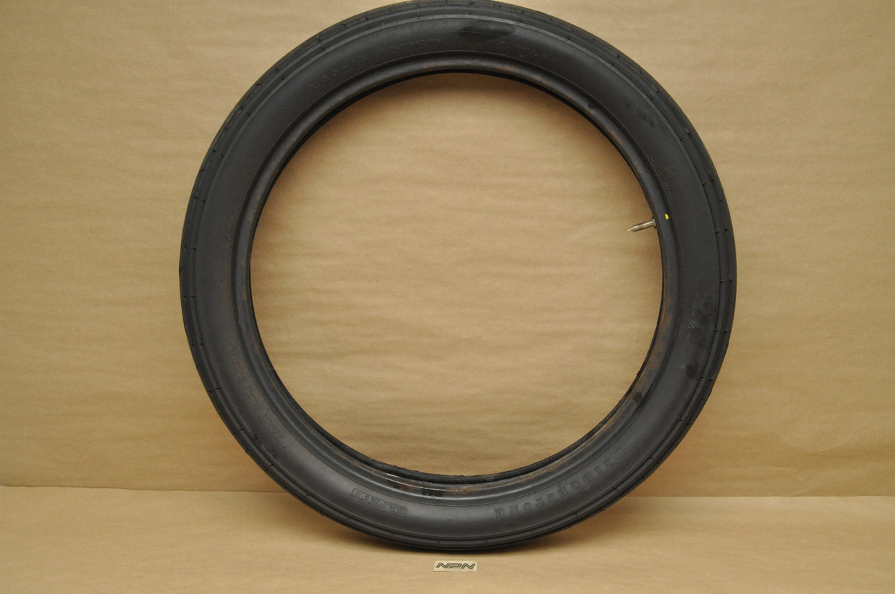 Vtg Used OEM Honda CB350 K0-K4 Front Tire Wheel Bridgestone Safety 3.00-18 44711-286-003