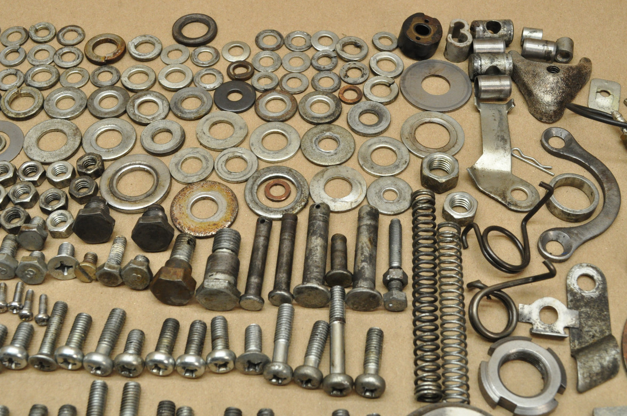 Vintage Used OEM Honda CD175 K3 Bolt Screw Washer Nut Spring Hardware Lot