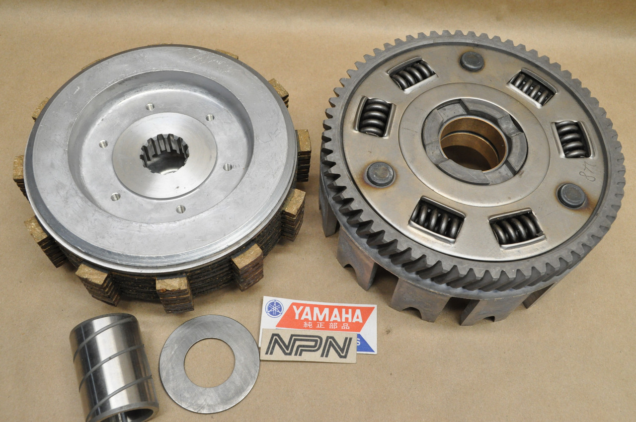 NOS Yamaha 1973 DT360 Driven Gear Clutch Basket Plate Disc Assy 445-16301-00