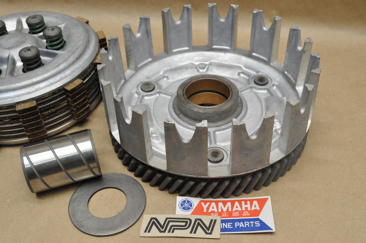 NOS Yamaha 1973 DT360 Driven Gear Clutch Basket Plate Disc Assy 445-16301-00