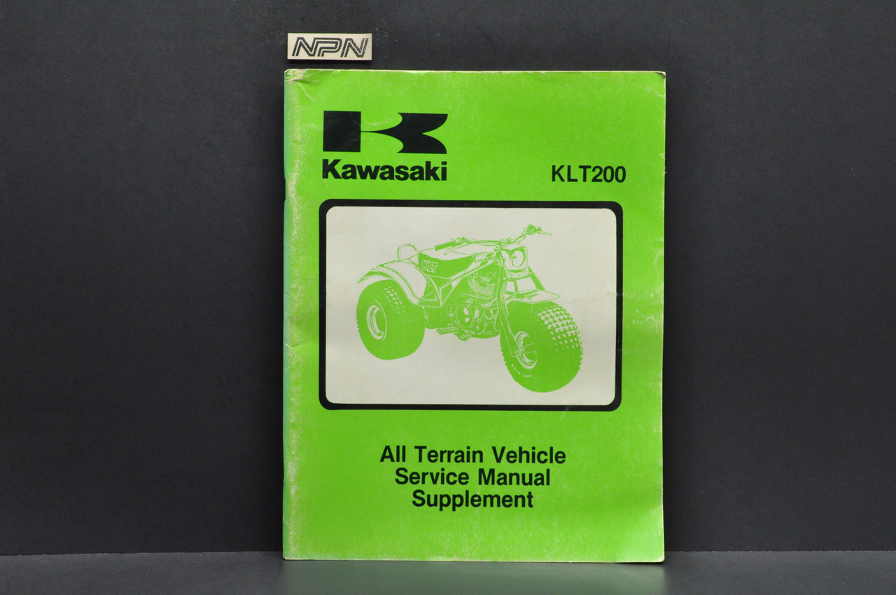Vtg 1981-83 Kawasaki KLT200 A2-A4A ATV Shop Service Manual