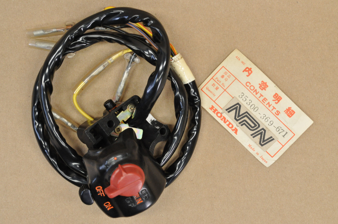 NOS Honda CB360 G Right Handlebar Start Run Kill Light Off Switch 35300-369-671