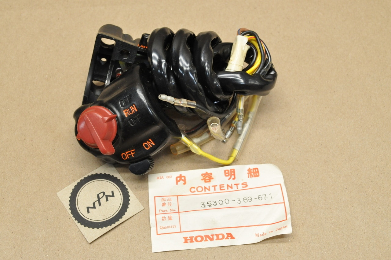NOS Honda CB360 Right Handlebar Start Run Kill Light On Off