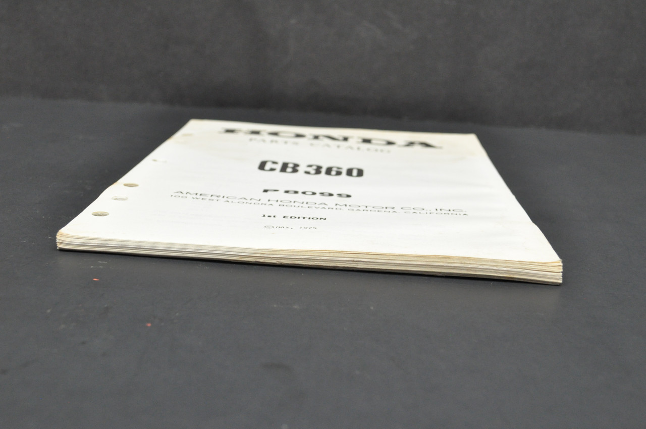 Vintage 1974 Honda CB360 K0 Motorcycle Parts Catalog Book Manual 1st Ed