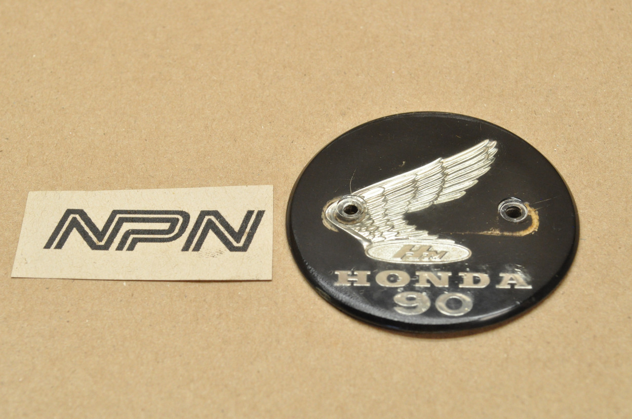 Vintage Used OEM Honda CL90 Gas Tank Left Emblem Badge 87122-056-000
