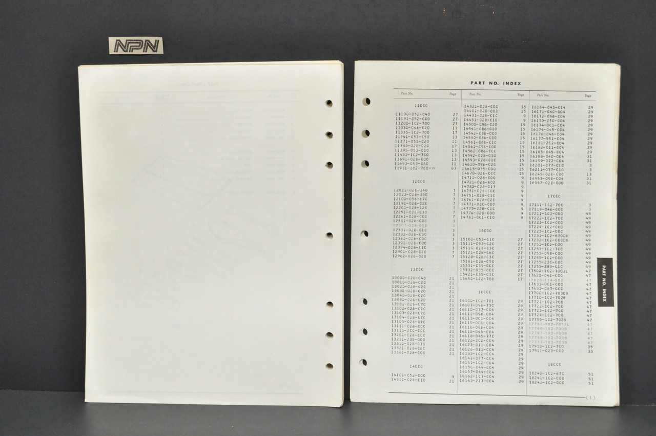 Vintage 1972-73 Honda CT90 K4 Trail 90 Parts Catalog Book Diagram Manual