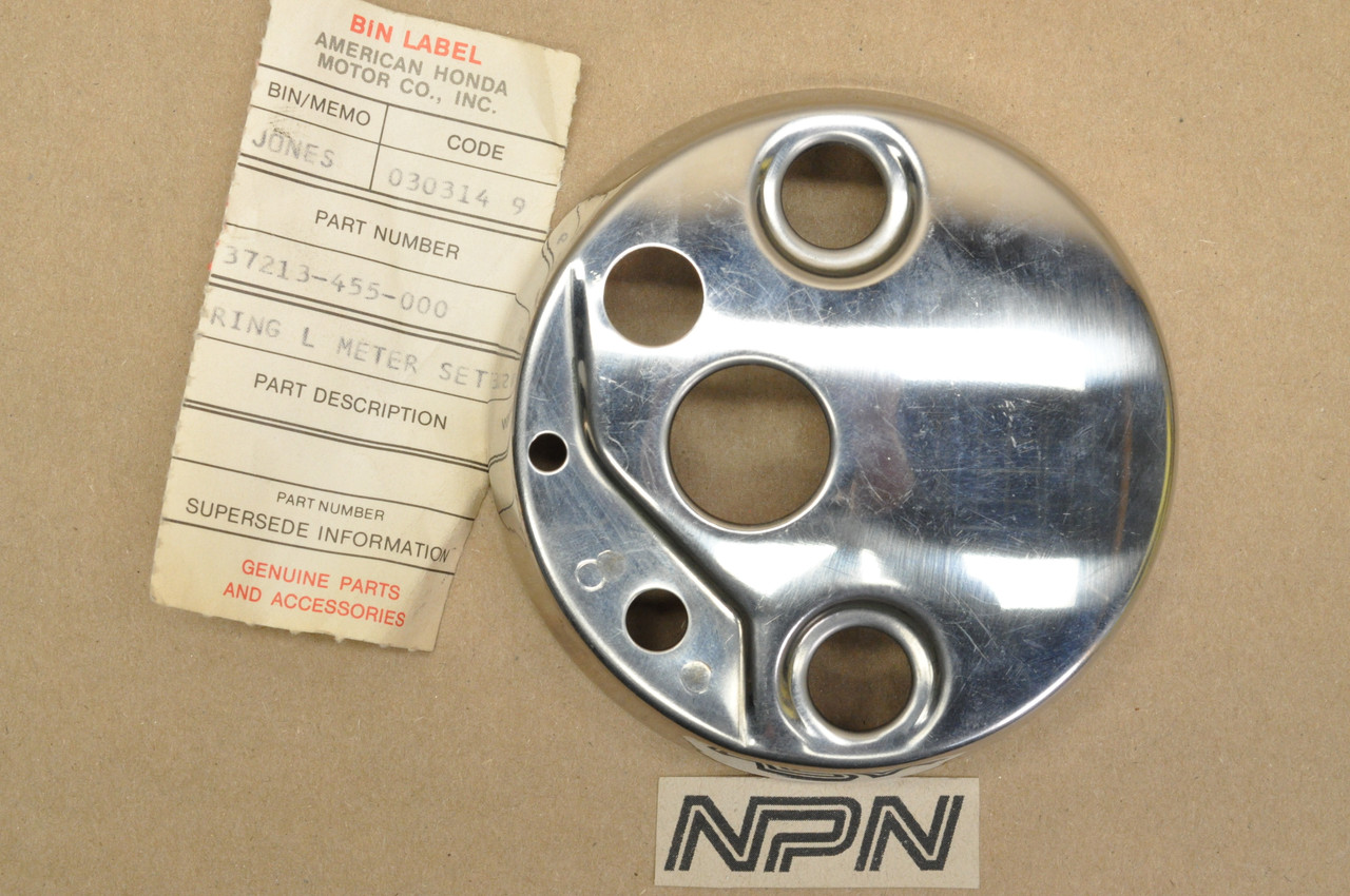 NOS Honda CB350 CB400 CB450 CB500 CL350 CL450 Meter Setting Ring 37213-455-000