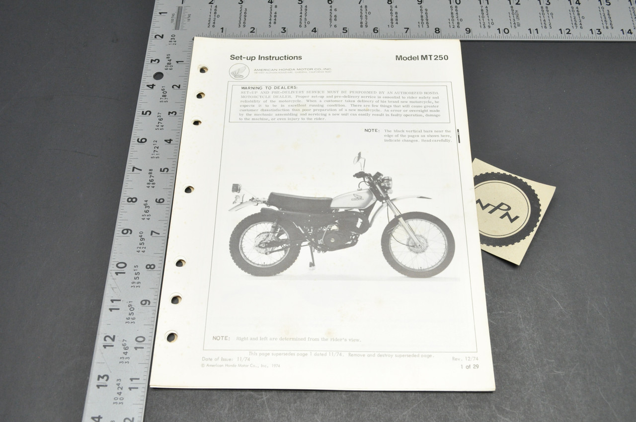 ホンダ エルシノア MT250 サービスマニュアル Yahoo!オークション - HONDA エルシノア MT125/MT250 新型解説書① 発