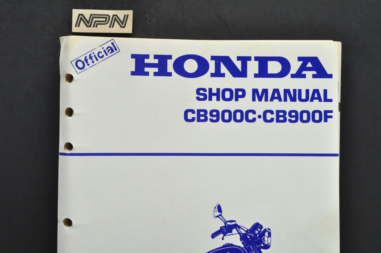 Vintage 1980-82 Honda CB900 C CB900 F Shop Service Repair Manual