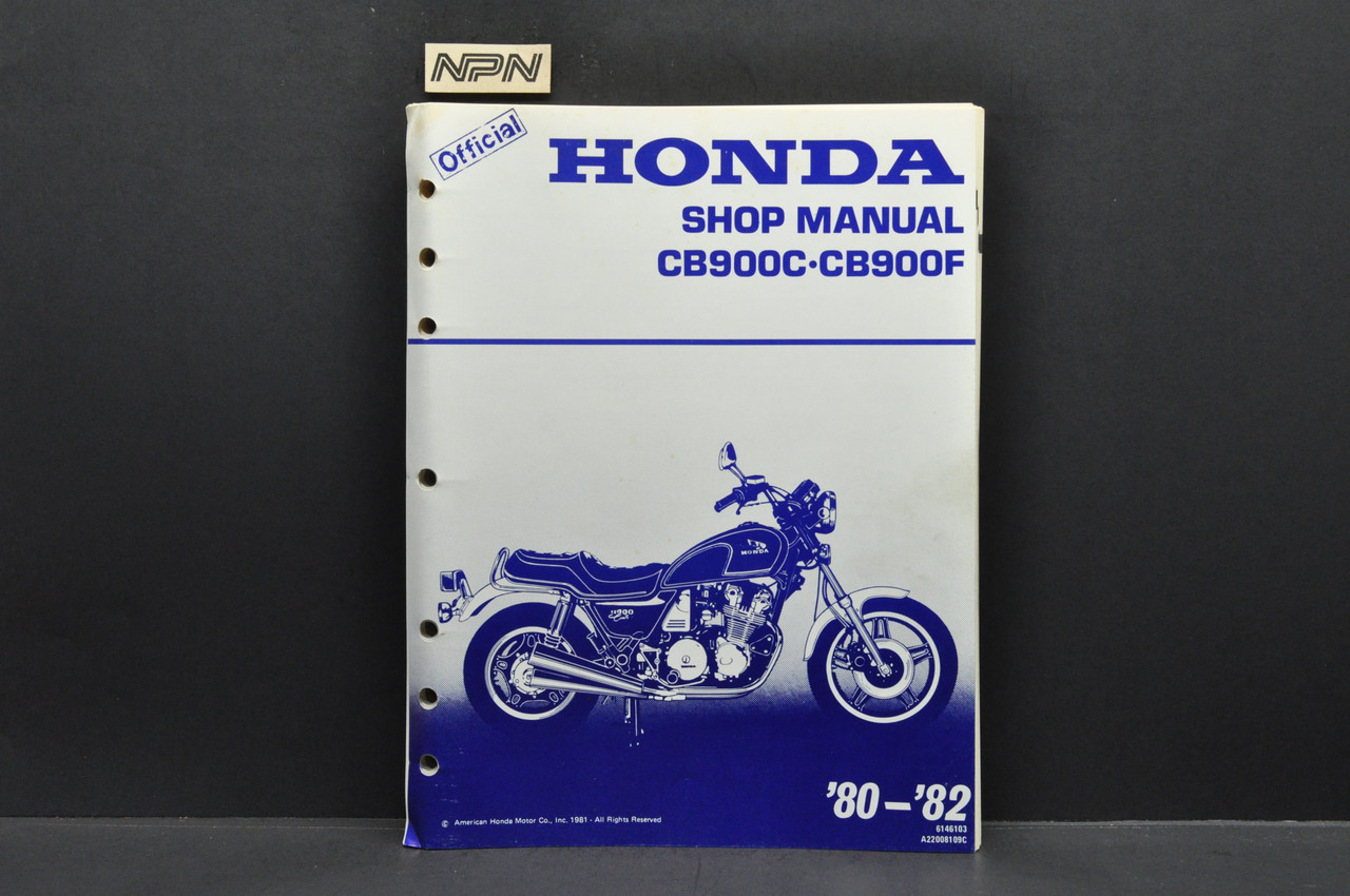 Vintage 1980-82 Honda CB900 C CB900 F Shop Service Repair Manual