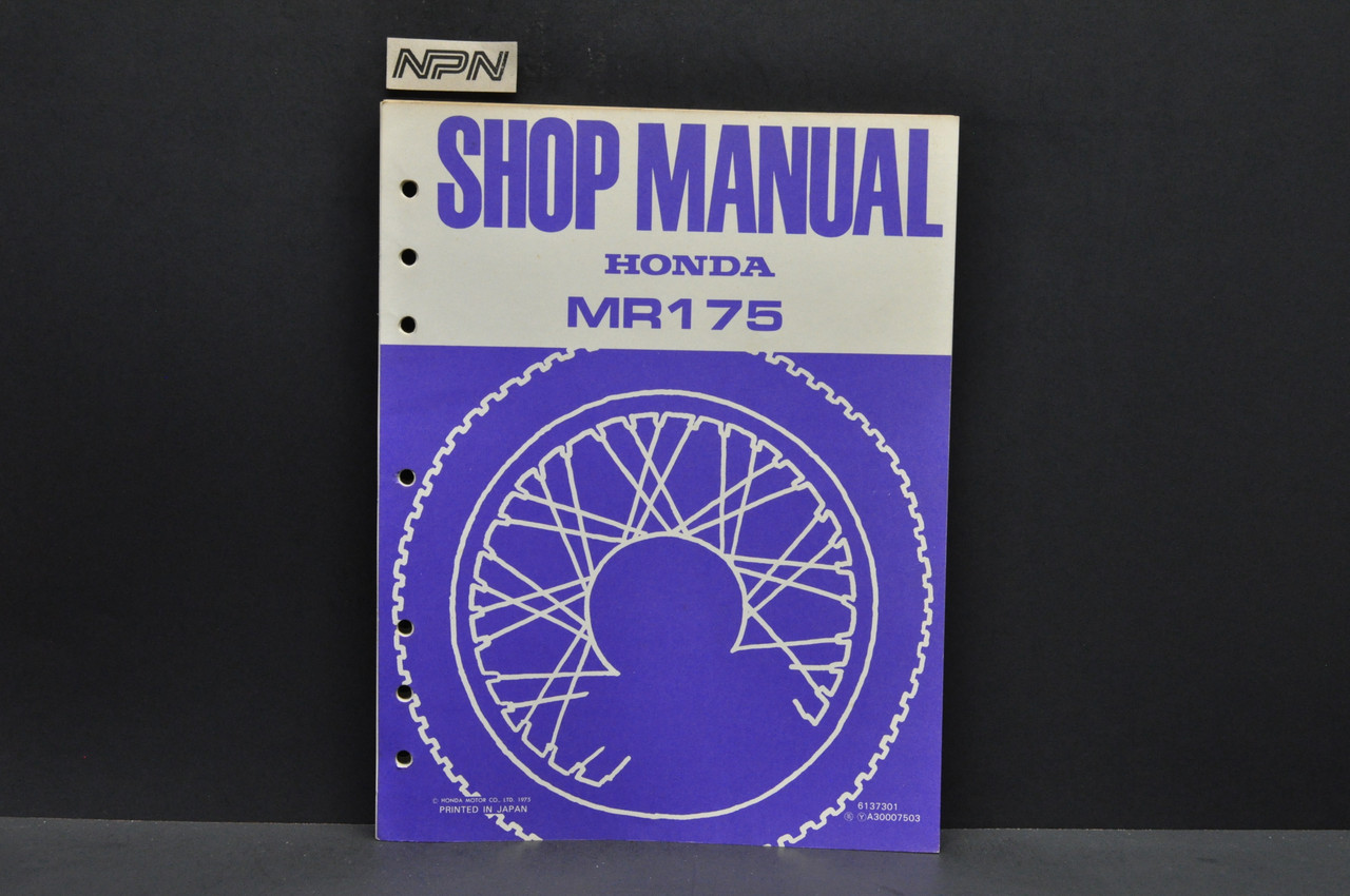 Vtg 1974-75 Honda CR125 M Elsinore M0-M1 Parts Catalog Book