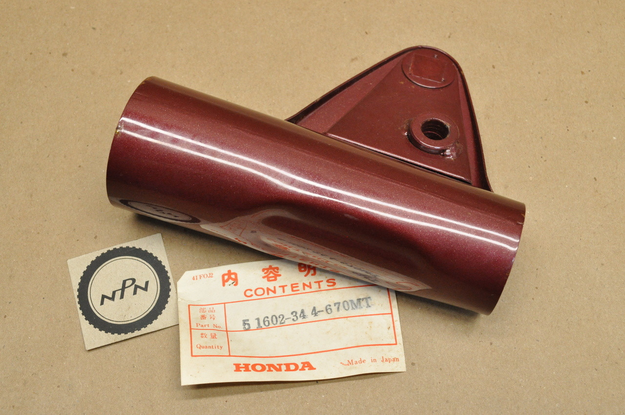 NOS Honda CB350 K4 Maroon Right Fork Ear Head Light Stay Bracket 51602-344-670 MT