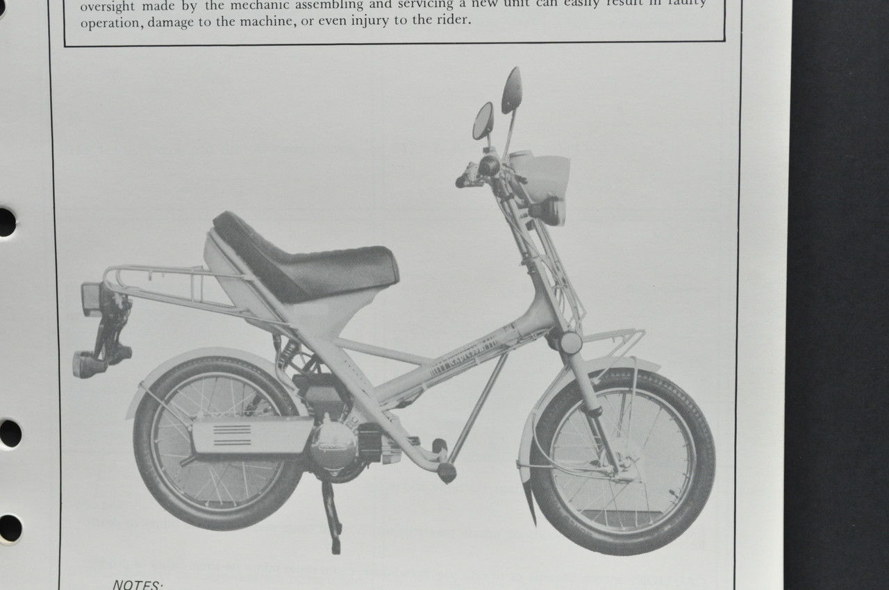 Vintage NOS 1981 Honda NA50 Express II Scooter Dealer Set Up Instruction Manual