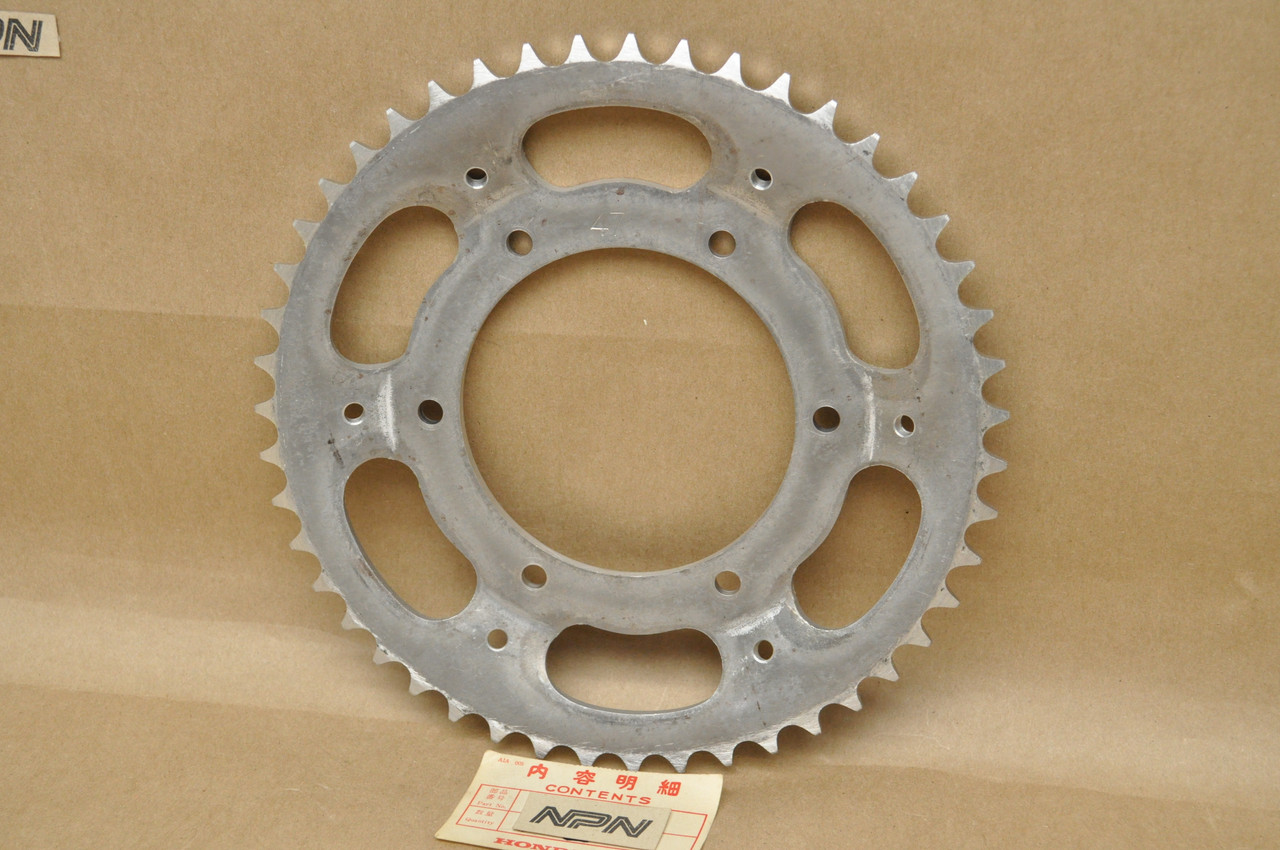 NOS Honda 1975-76 CR250 M Alloy Rear Chain Drive Sprocket 47T 41201-381-000
