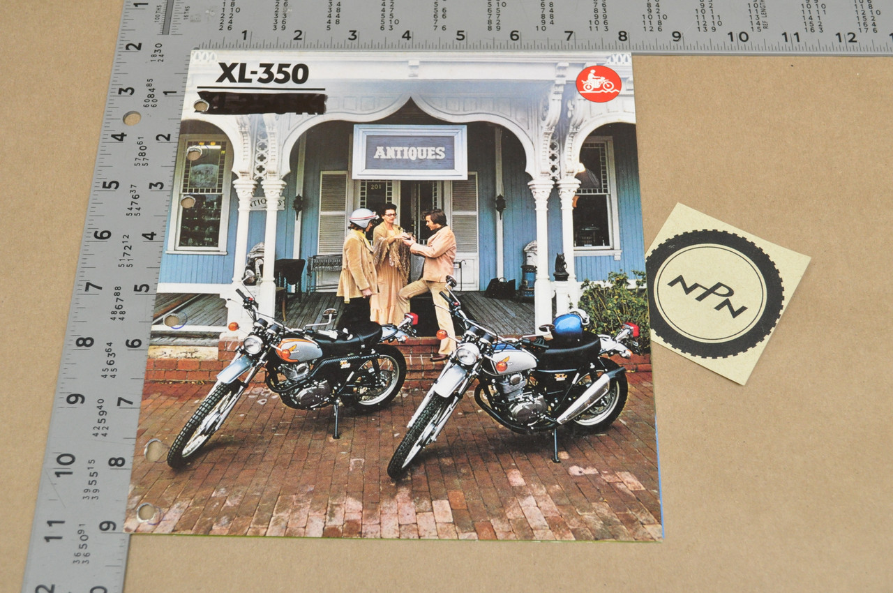 Vtg 1974 Honda XL350 K0 XL250 K1 Motorcycle Dealer Sales Spec Brochure Poster