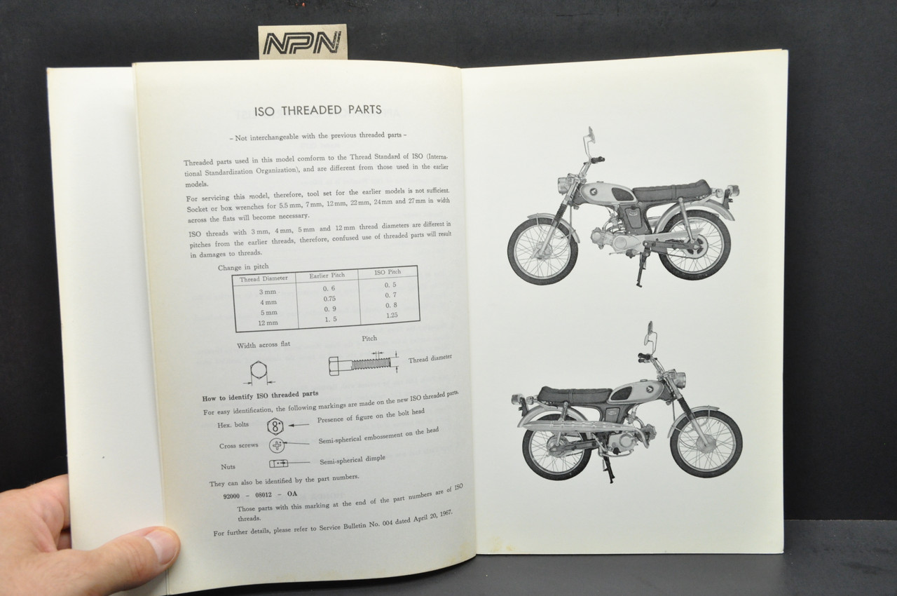 Vintage 1969 Honda CL70 K0 Scrambler 70 Parts Catalog Book Diagram Manual