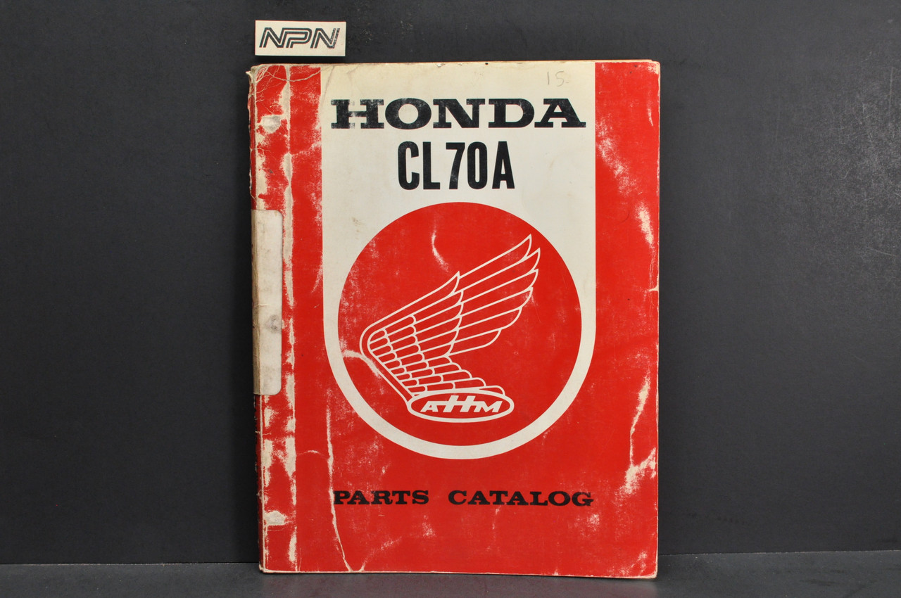 Vintage 1969-71 Honda CL70 K0-K2 Parts Catalog Book Diagram Manual