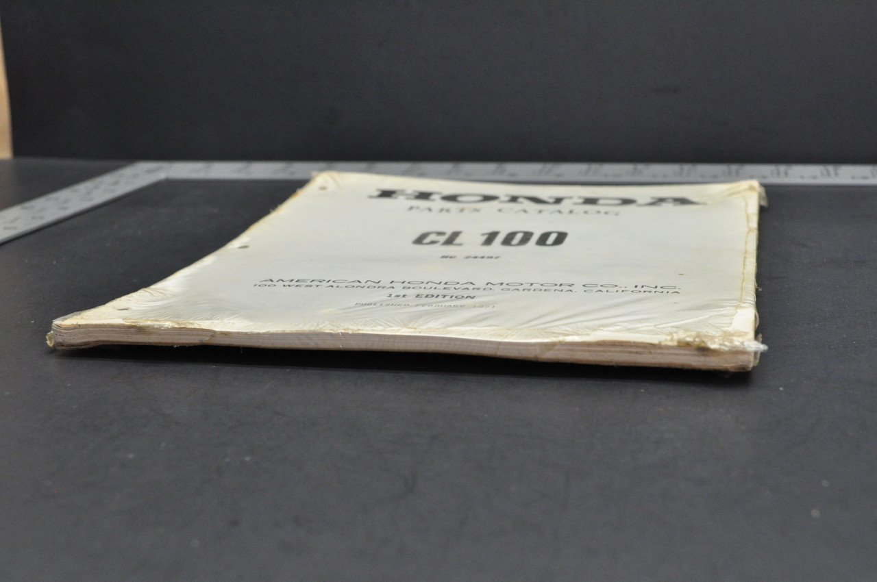 Vintage NOS 1971 Honda CL100 K1 Scrambler Parts Catalog Book Diagram Manual