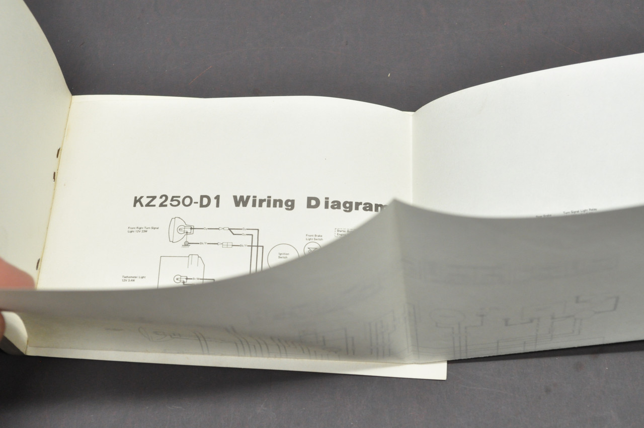 Vintage 1980 Kawasaki KZ250 LTD Motorcycle Owners Manual - NOS