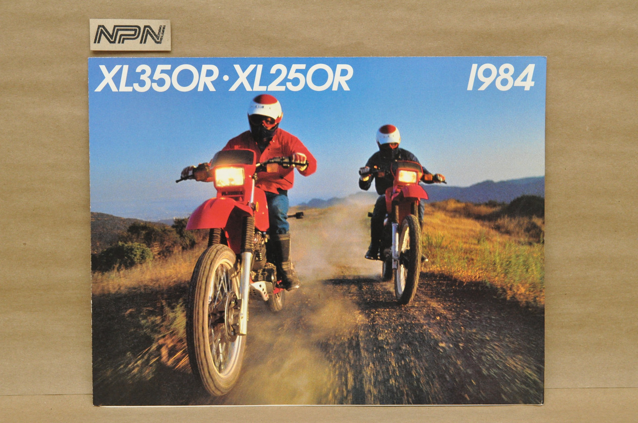 Vintage NOS 1984 Honda XL350 R XL250 R Dealer Sales Spec Brochure
