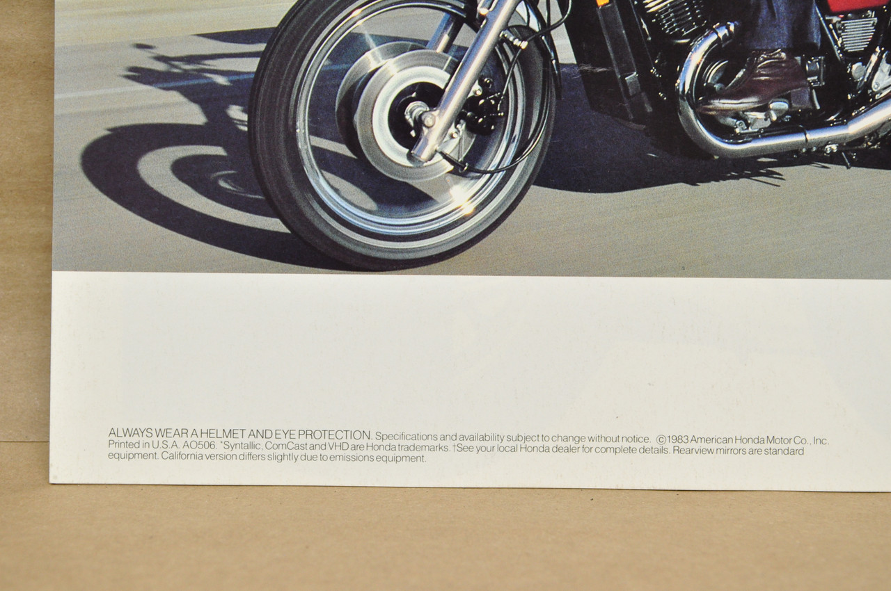 Vtg NOS 84 Honda VT700 C VT500 C Shadow 500 Dealer Sales Brochure