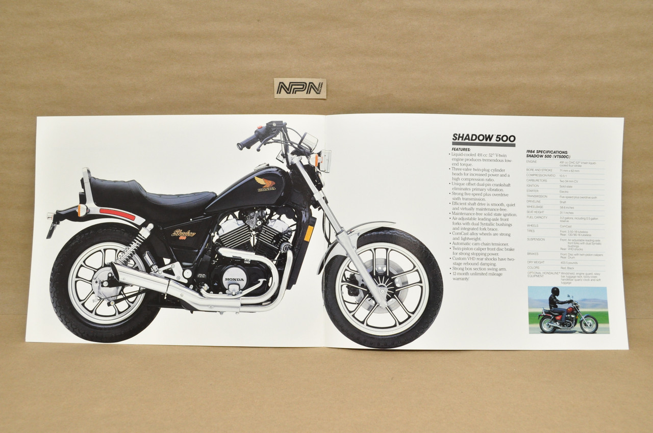 Vtg NOS 84 Honda VT700 C VT500 C Shadow 500 Dealer Sales Brochure