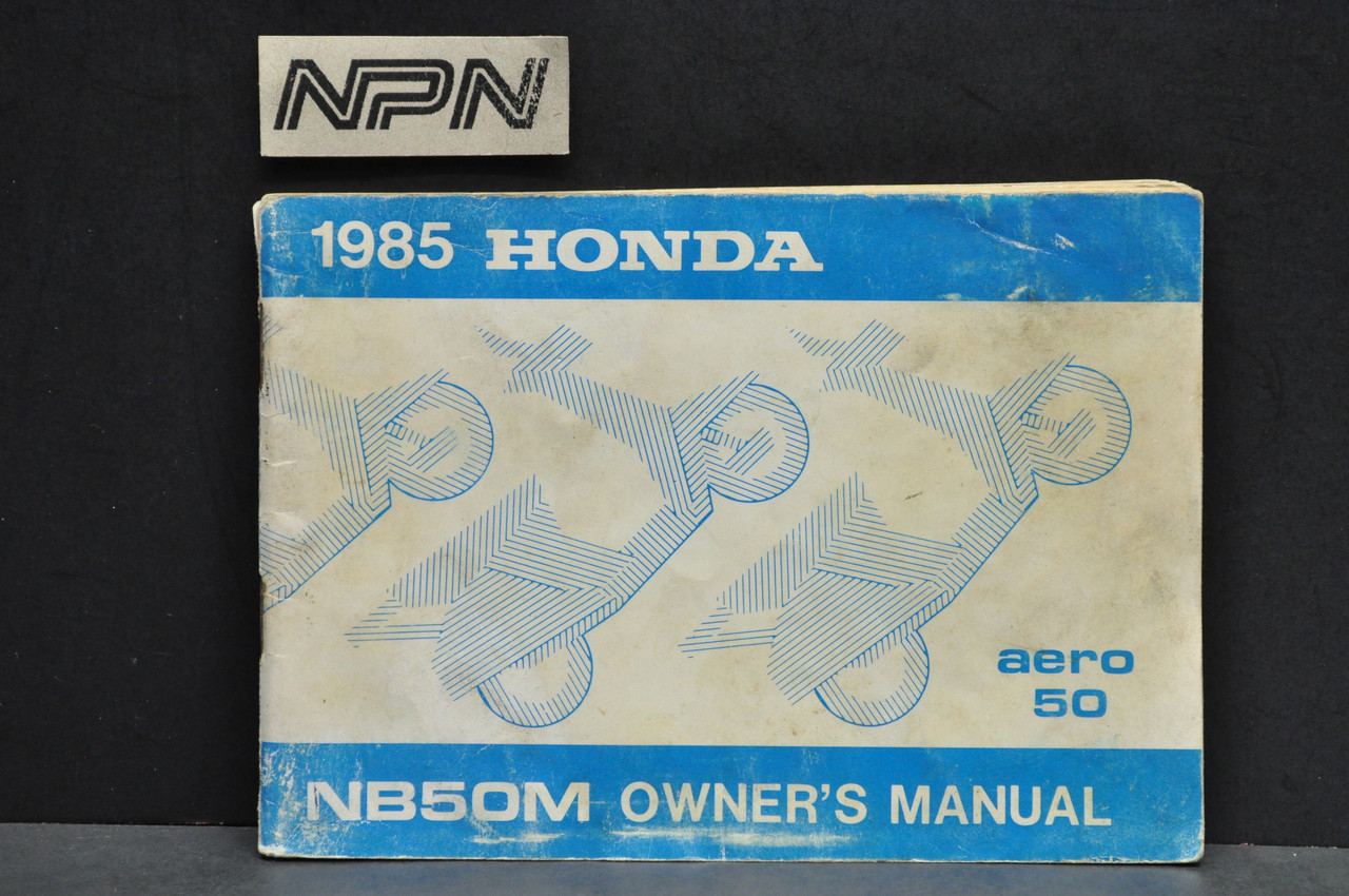 Vintage 1985 Honda NB50 M Aero 50 Scooter Owners Manual