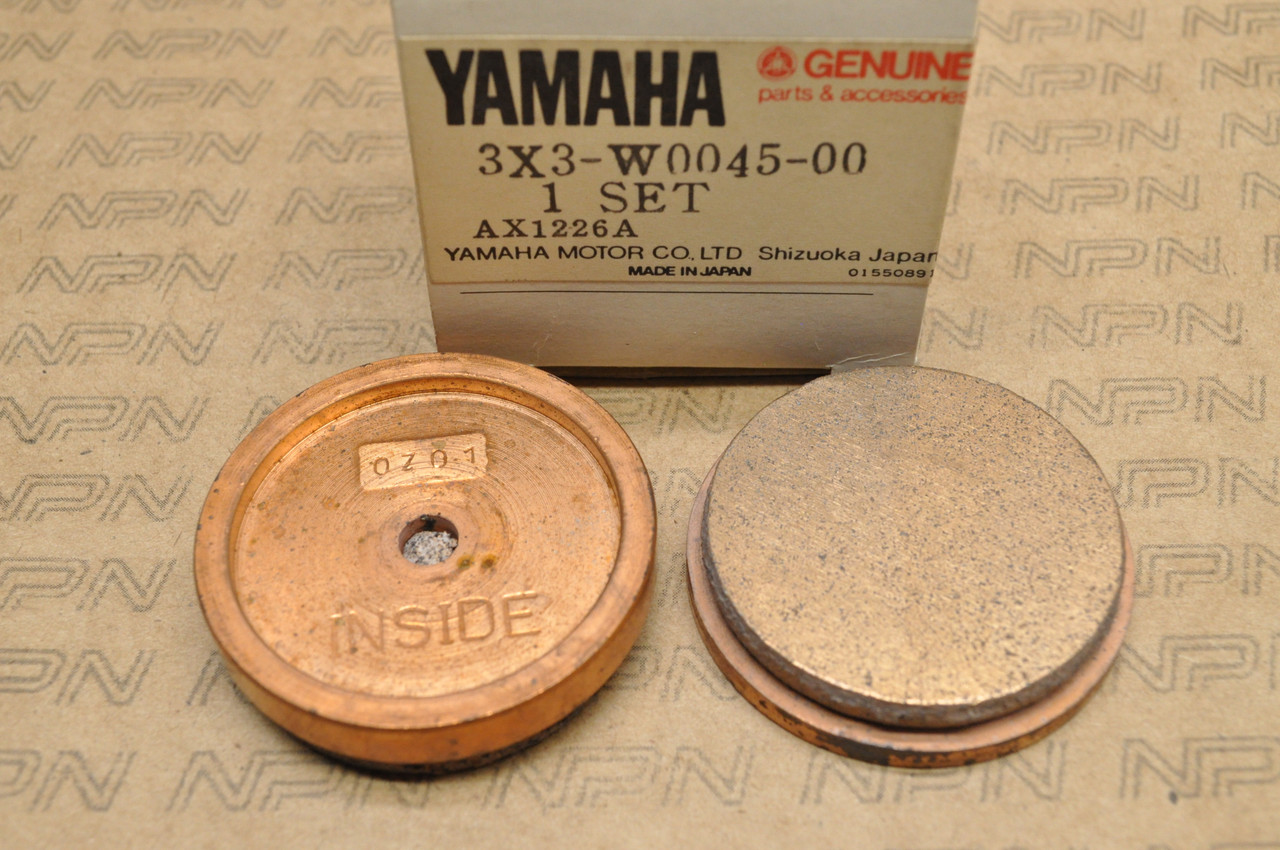 NOS Yamaha 1980-82 YT125 Rear Brake Caliper Pad Set 3X3-W0045-00