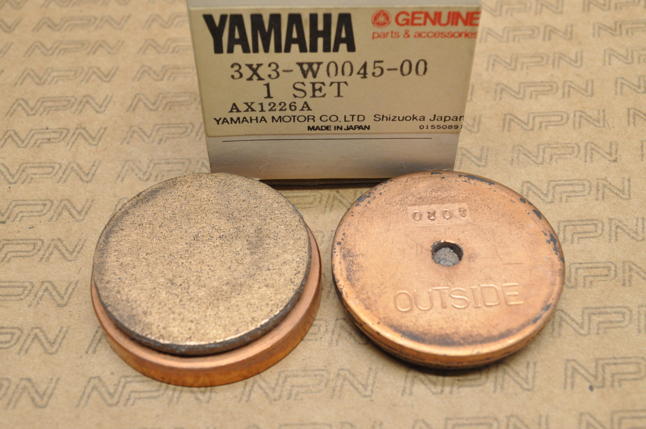 NOS Yamaha 1980-82 YT125 Rear Brake Caliper Pad Set 3X3-W0045-00