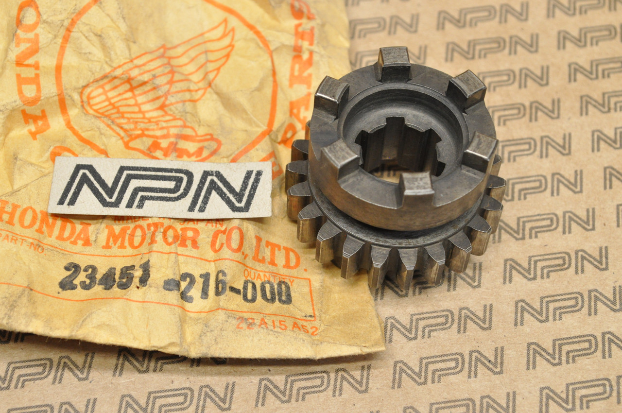 NOS Honda CA160 CB160 CL160 Main Shaft 3rd Third Gear 22T 23451-216-000