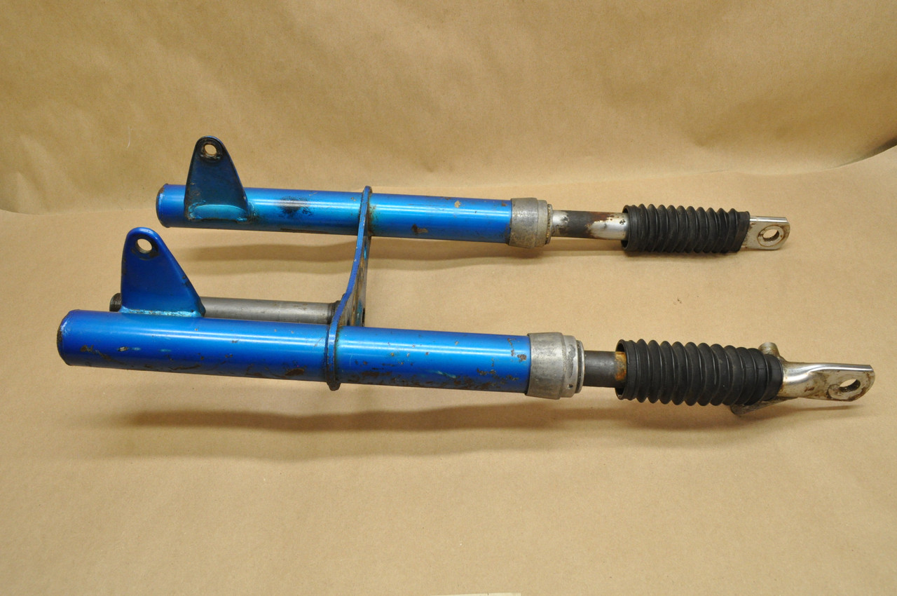 Vintage Used OEM Honda Z50 K5 Front Fork Ear Tube Assembly Candy Blue 51510-120-000 CN