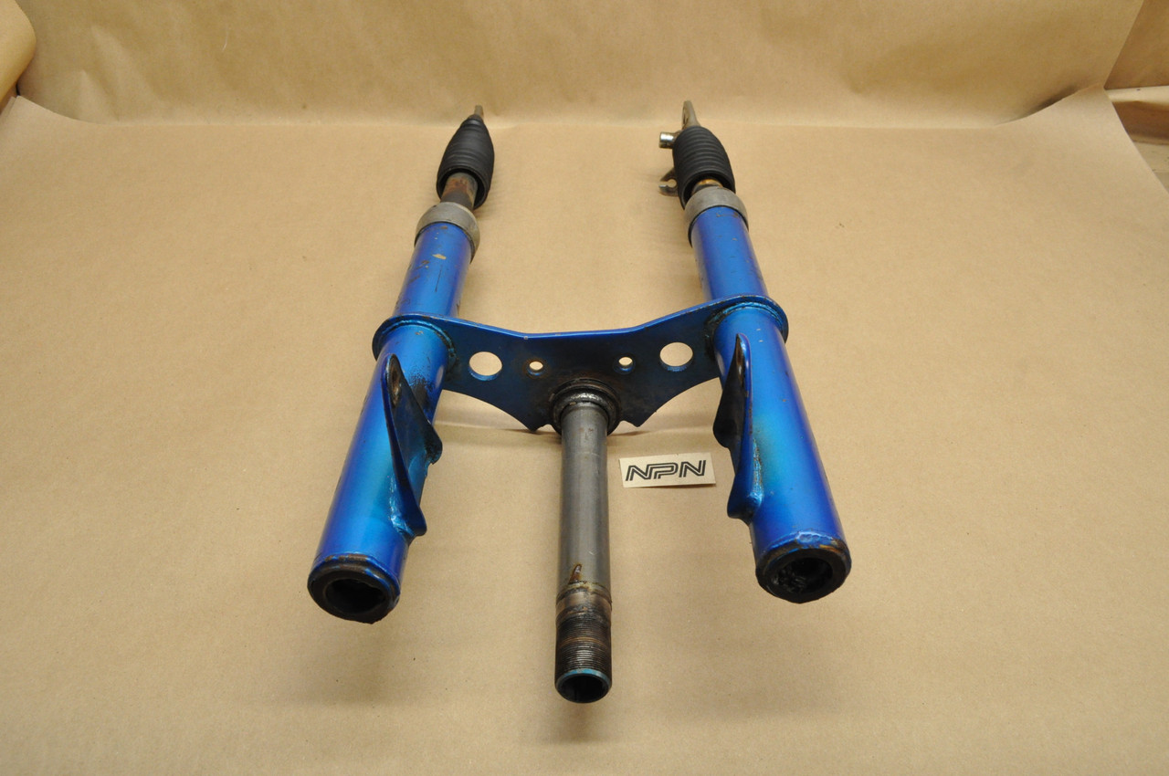 Vintage Used OEM Honda Z50 K5 Front Fork Ear Tube Assembly Candy Blue 51510-120-000 CN